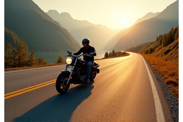 Motorradfahrt durch Kärnten, Österreich