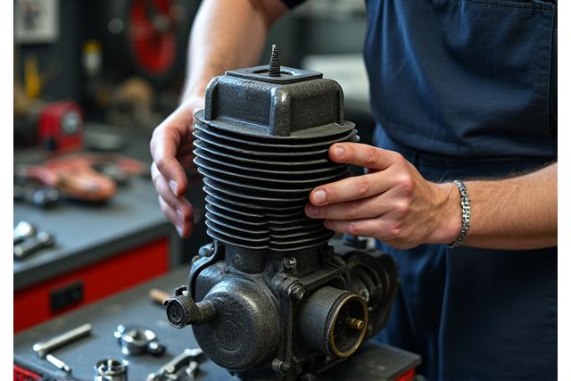 Überprüfung des Motorrads vor Saisonstart