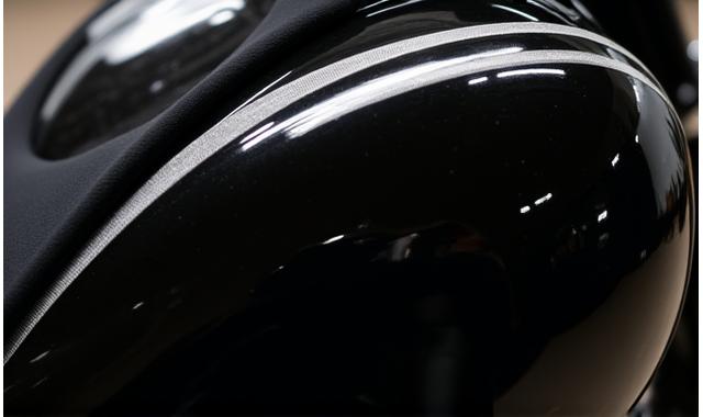 Glanzschwarz mit Pinstriping